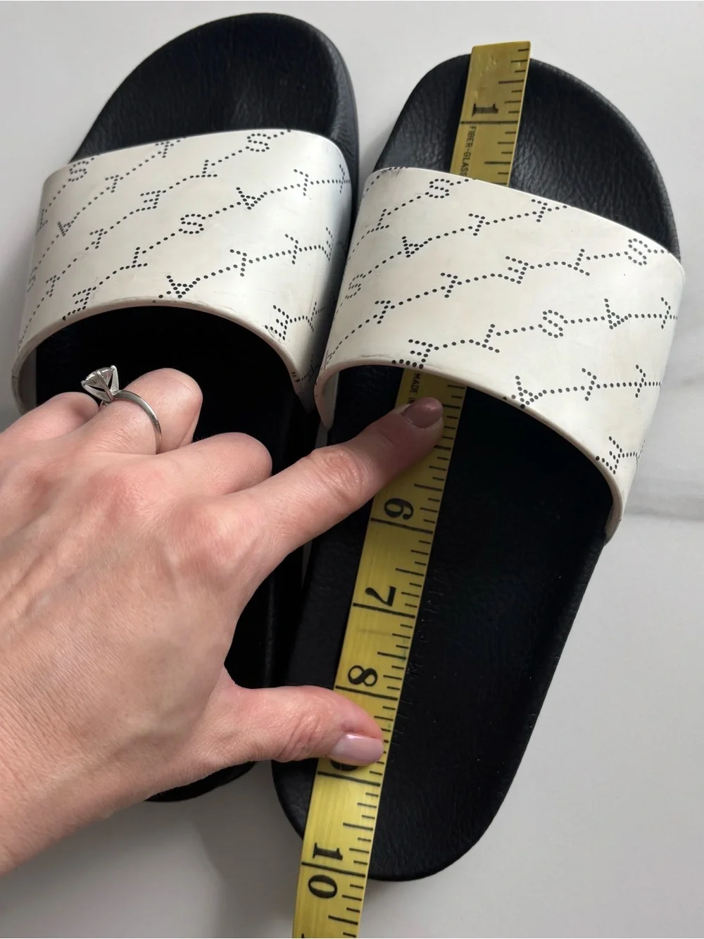Stella McCartney Vegetarian Leather Printed Slides size 38
